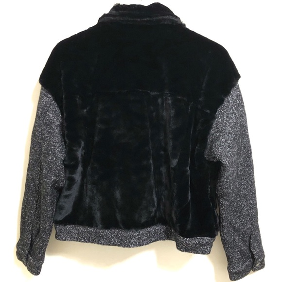 Fate Faux Fur Contrast Coat Size L - Picture 4 of 8